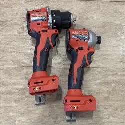 AS-IS Milwaukee 18-Volt Lithium-Ion Brushless Cordless Compact Hammer Drill/Impact Combo Kit