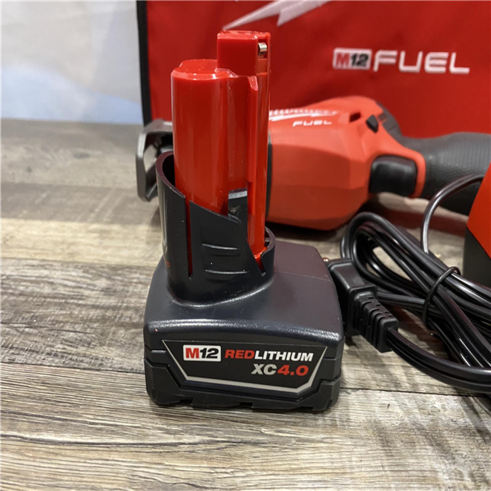 AS-IS Milwaukee FUEL 12V Lithium-Ion Brushless Cordless HACKZALL Reciprocating Saw Kit