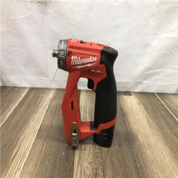 AS-IS Milwaukee FUEL 12V Lithium-Ion Brushless Cordless 4-in-1 Installation 3/8 in. Drill Driver Kit