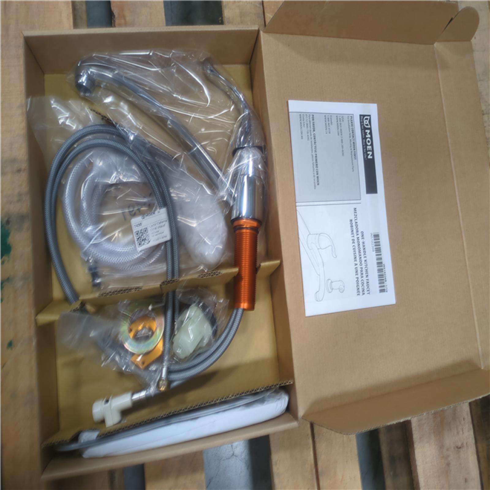 CALIFORNIA AS-IS MOEN ONE HANDLE KITCHEN FAUCET