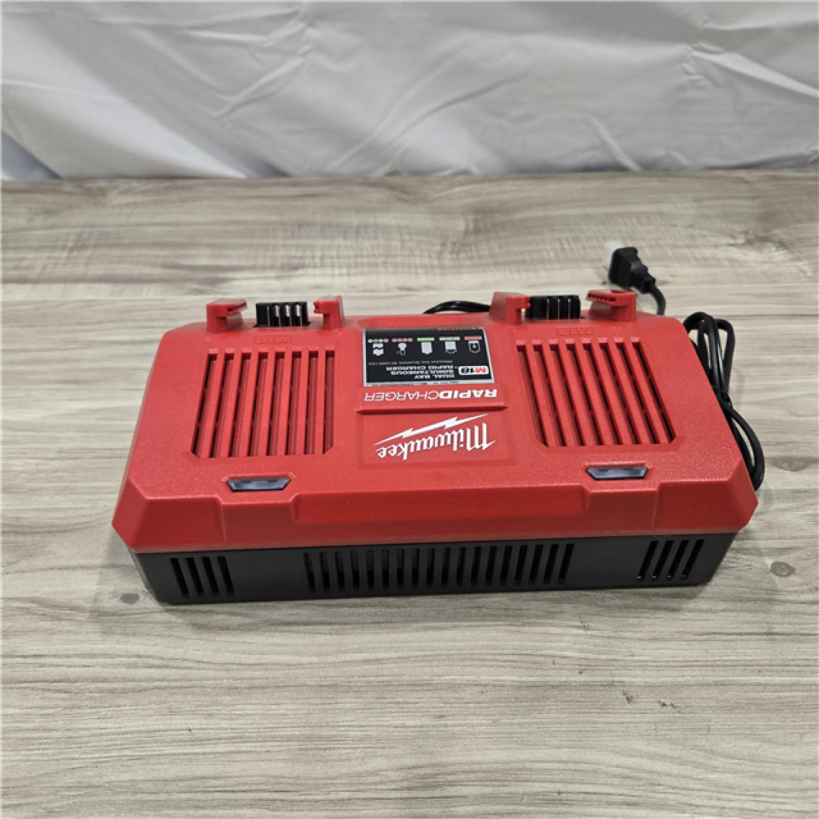 LIKE NEW! - Milwaukee M18 18-Volt Lithium-Ion Dual Bay Rapid Battery Charger