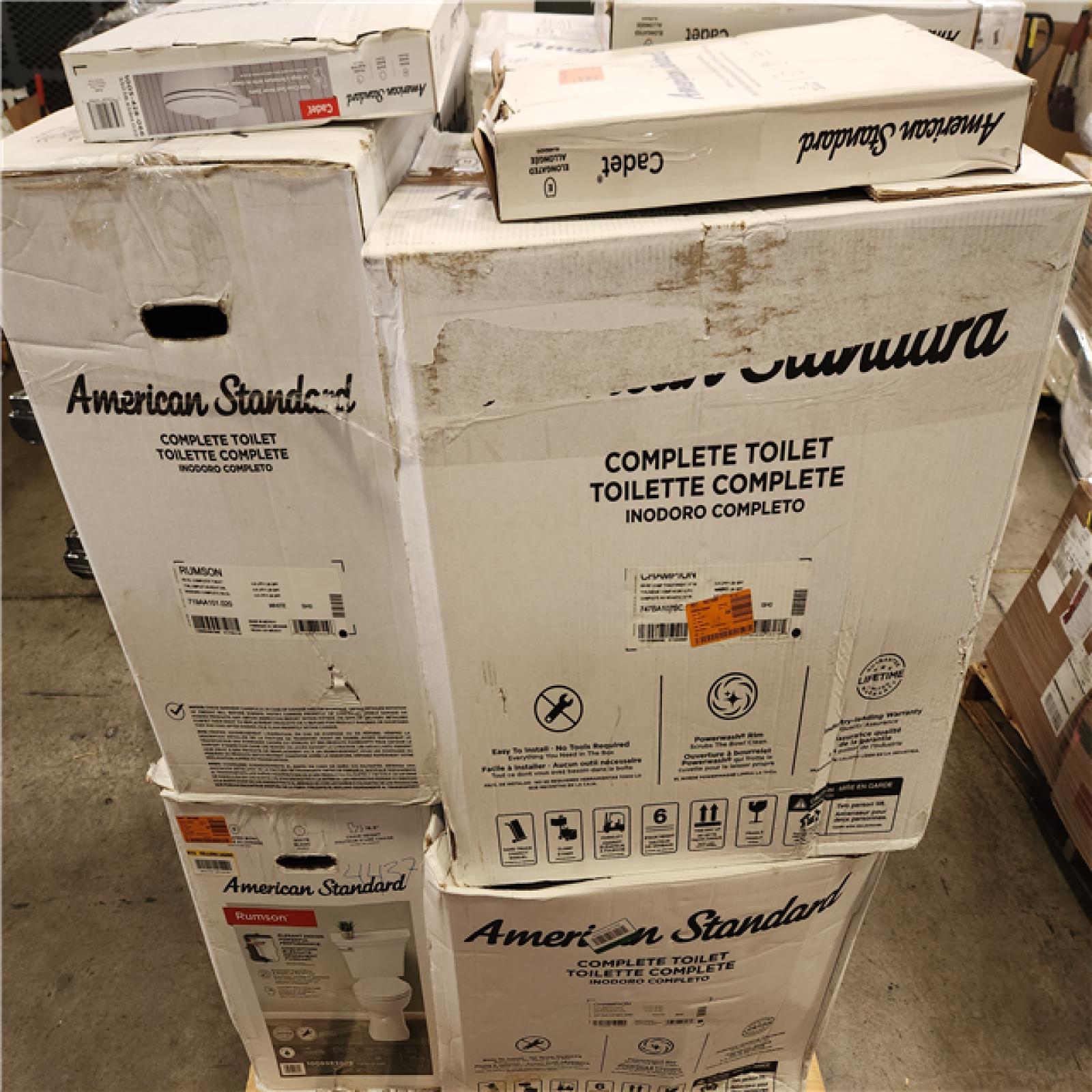 Phoenix AS-IS Mixed American Standard Toilet Pallet (6 Toilets)