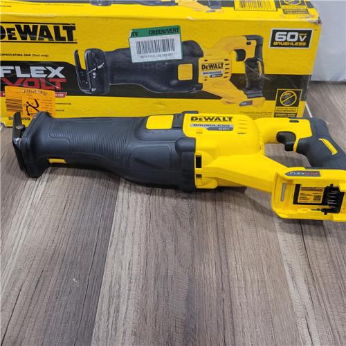 AS-IS DeWalt DCS389B FLEXVOLT 60V MAX Cordless Brushless Reciprocating Saw (Tool-Only)