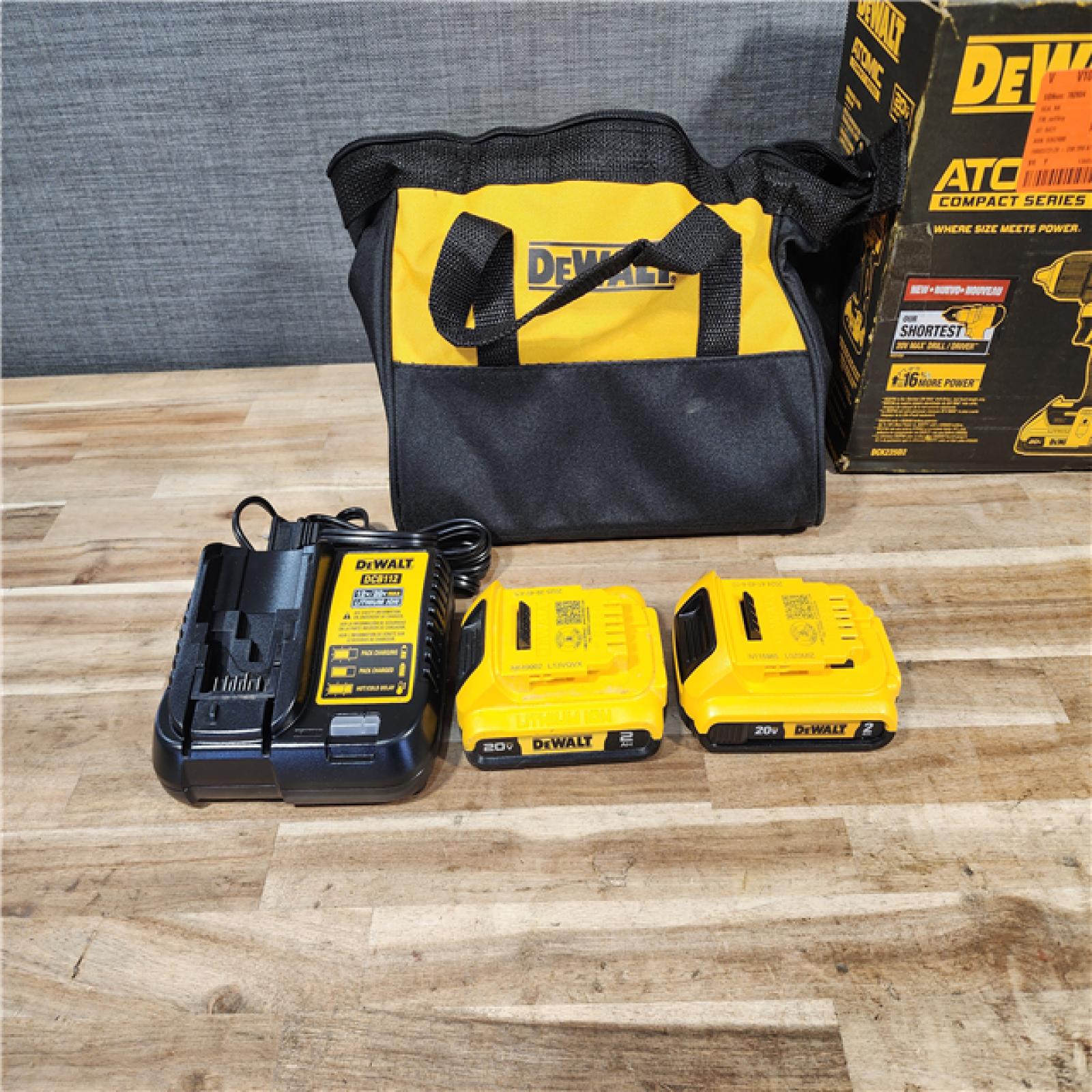 HOUSTON LOCATION - AS-IS DEWALT ATOMIC 20-Volt MAX Lithium-Ion Cordless Combo (2-Tool) Kit