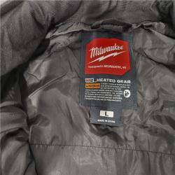 AS-IS- Milwaukee Men's Large M12 12-Volt Lithium-Ion Cordless Axis Black Heated Vest Kit