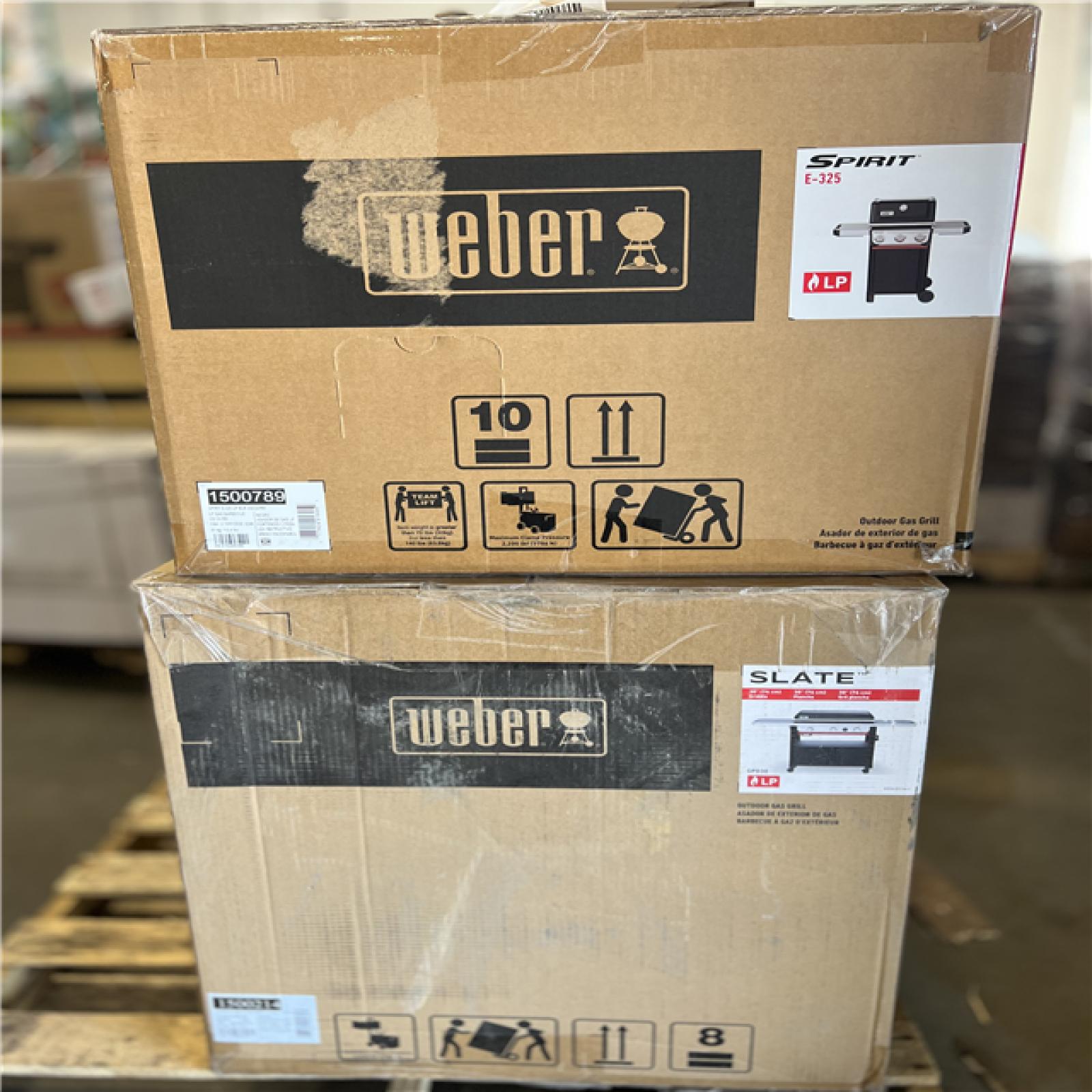 DALLAS LOCATION - WEBER GRILL PALLET -(2 UNITS)