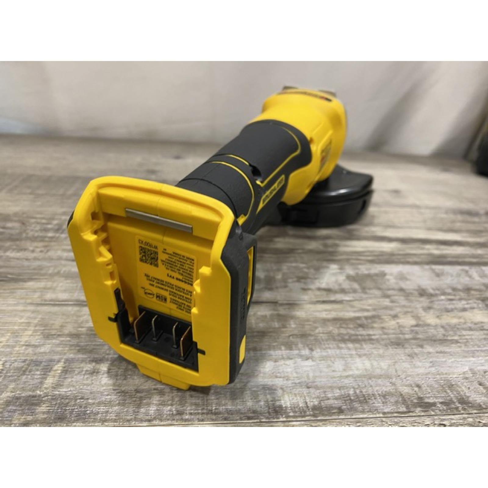AS-IS DEWALT 20V MAX Cordless Brushless 4-1/2 in. Angle Grinder with Paddle Switch (Tool Only)