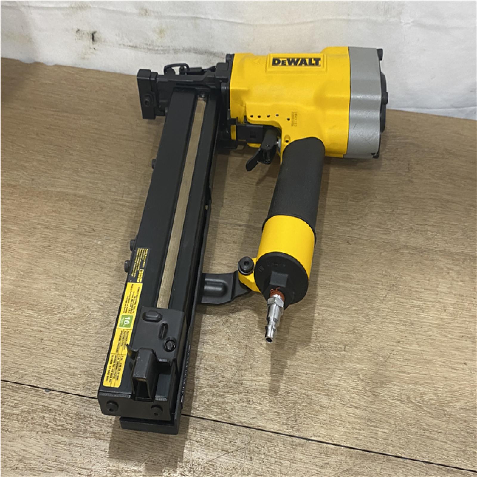 AS-IS DEWALT Corded Pneumatic 16-Gauge 1 in. Crown Lathing Stapler
