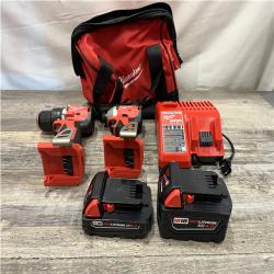 AS-IS Milwaukee 18-Volt Lithium-Ion Brushless Cordless Compact Hammer Drill/Impact Combo Kit