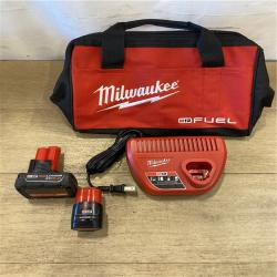 AS-IS Milwaukee FUEL 12-Volt Lithium-Ion Brushless Cordless Hammer Drill and Impact Driver Combo Kit