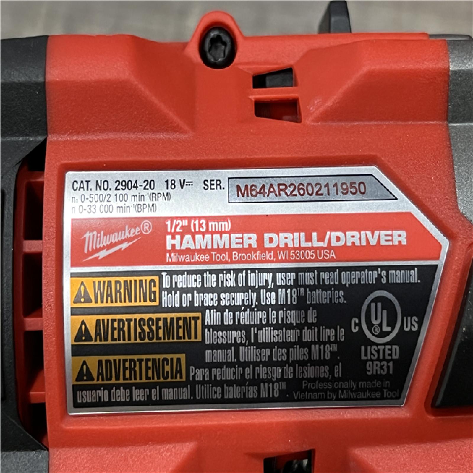 AS-IS Milwaukee FUEL 18V Lithium-Ion Brushless Cordless Hammer Drill and Impact Driver Combo Kit