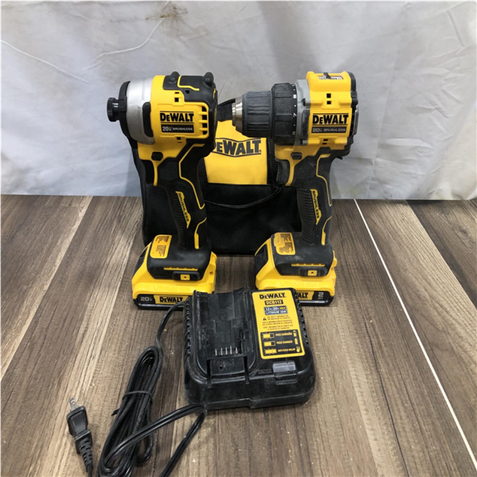 AS-IS DEWALT ATOMIC 20-Volt MAX Lithium-Ion Cordless Combo Kit