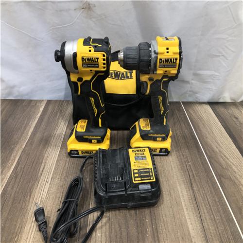 AS-IS DEWALT ATOMIC 20-Volt MAX Lithium-Ion Cordless Combo Kit