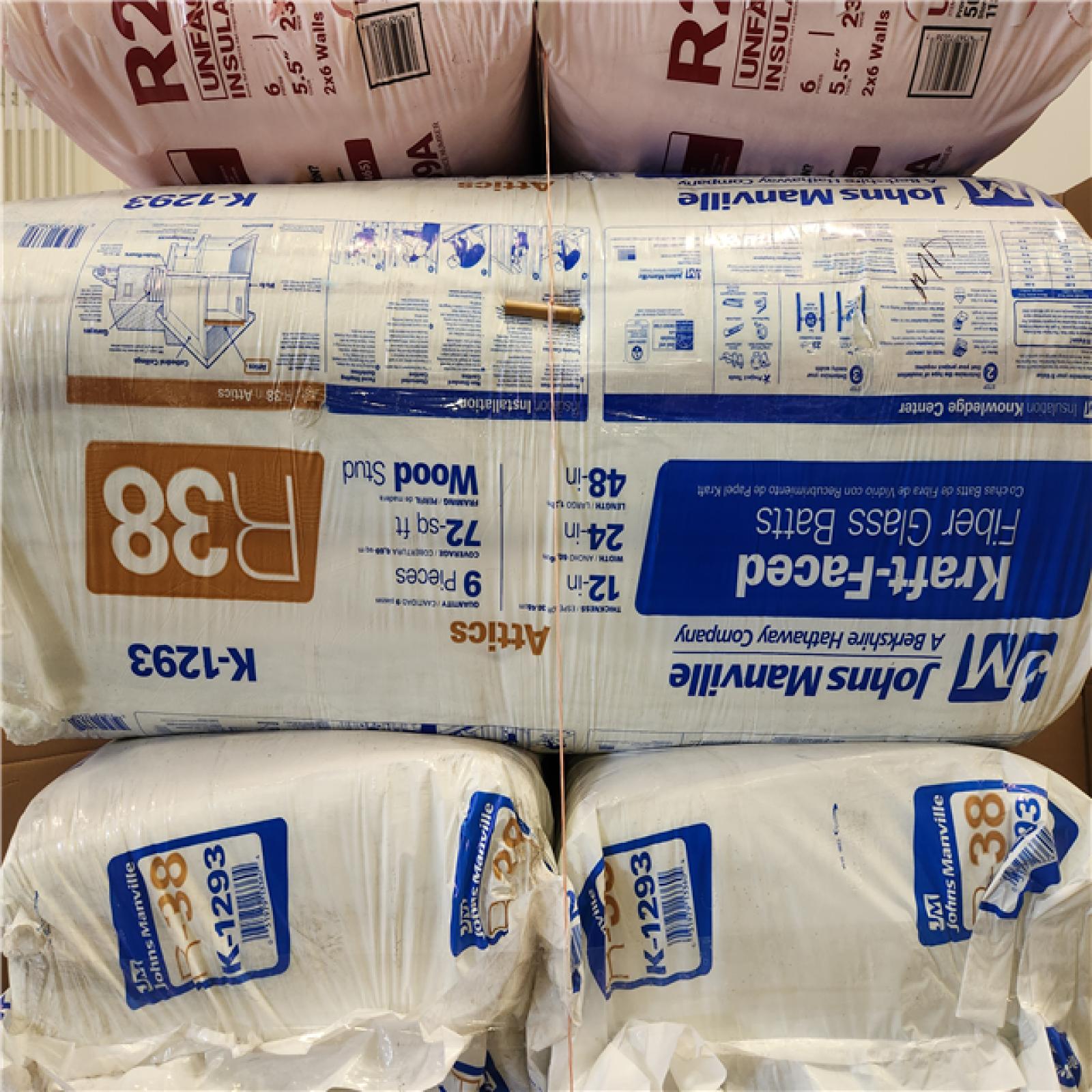 Phoenix AS-IS Mixed Fiber Glass Insulation Bags Pallet (9-Bags)