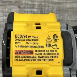 AS-IS DEWALT Atomic 20V Lithium-Ion Cordless Compact 1/2 in. Drill/Driver Kit
