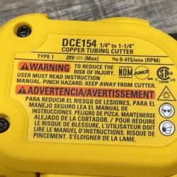 AS-IS DEWALT 20-Volt MAX XR Copper Cutter (Tool Only)
