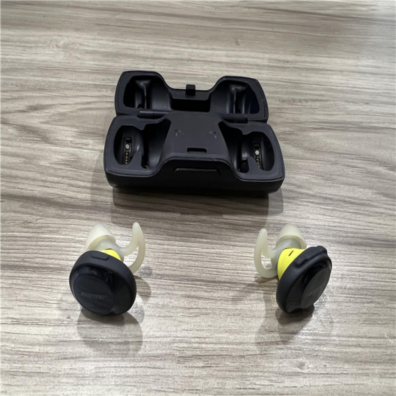 AS-IS Bose Soundsport Wireless Bluetooth Earbuds Midnight Blue - Citron