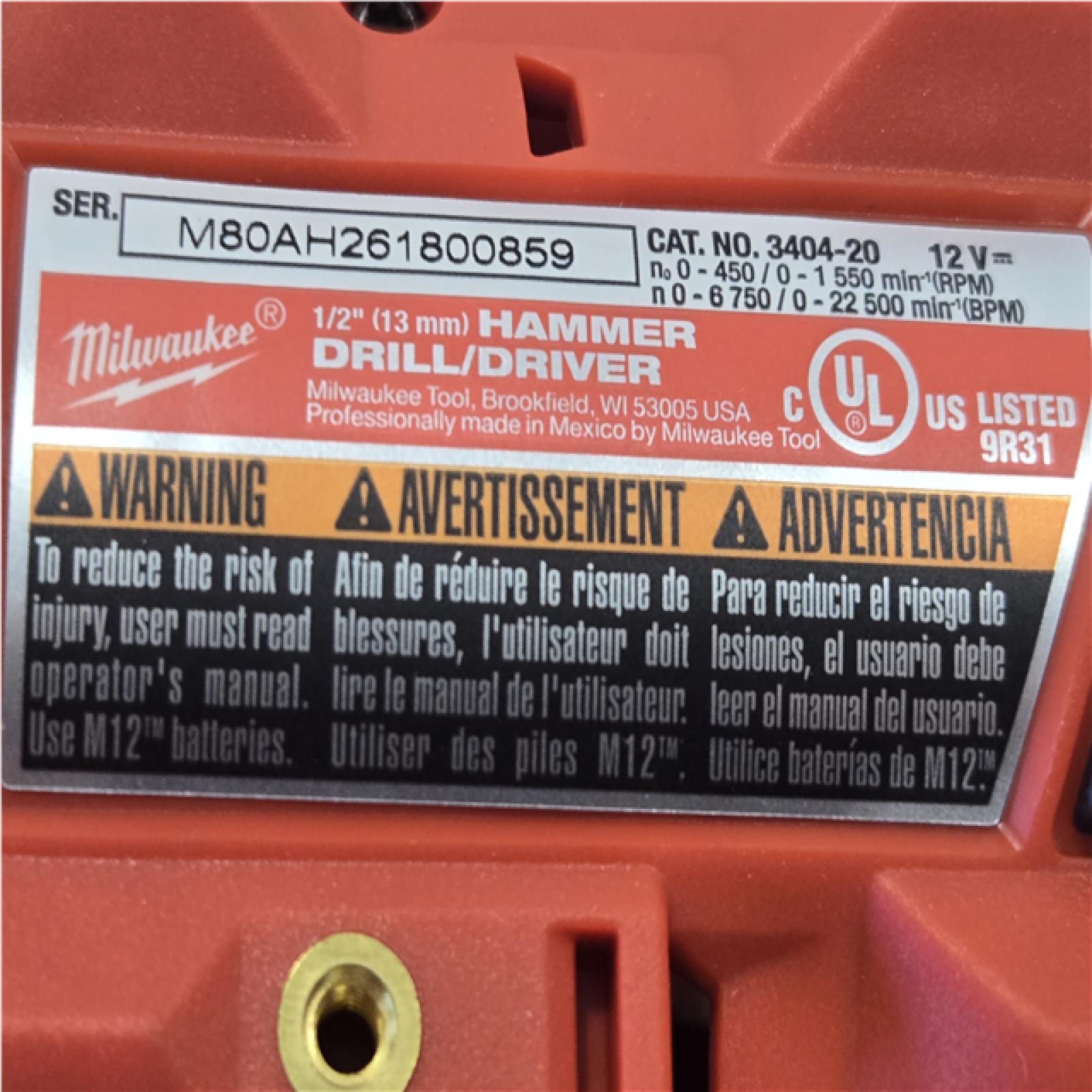 AS-IS Milwaukee FUEL 12-Volt Lithium-Ion Brushless Cordless Hammer Drill and Impact Driver Combo Kit