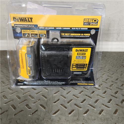 Houston Location - AS-IS DEWALT DCBP034C 20V MAX Starter Kit with PowerStack Lithium-Ion Compact Battery and Charger