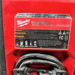 HOUSTON LOCATION - AS - IS Milwaukee Lithium-Ion Cordless PACKOUT Jobsite Radio/Speaker with Built-In Charger