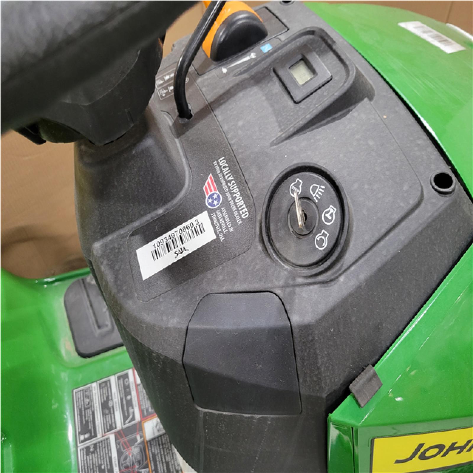 CALIFORNIA AS-IS JOHN DEERE S100 SIT DOWN RIDING LAWN MOWER