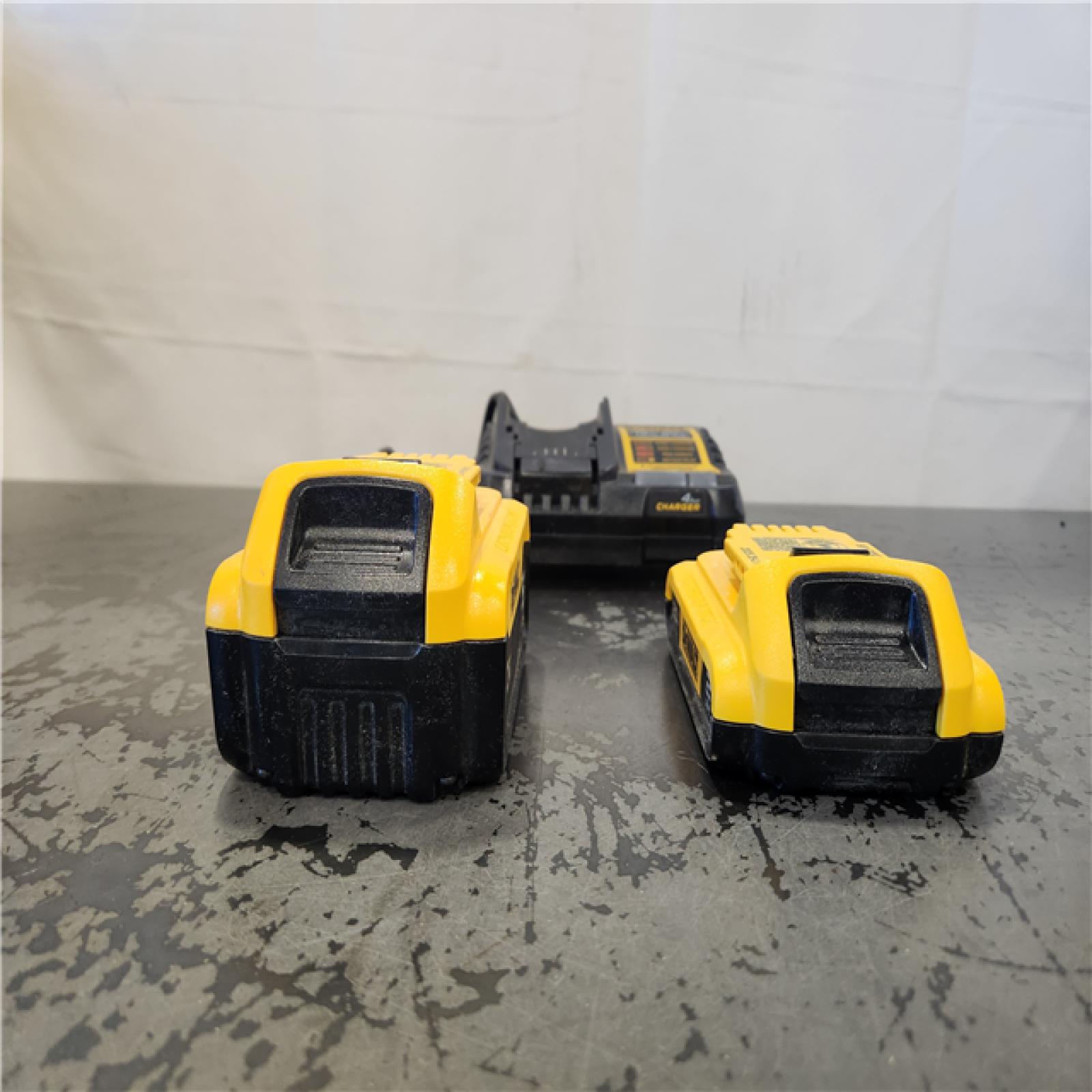 AS-IS- DEWALT 20V MAX Lithium-Ion Battery Kit with 5.0Ah and 2.0Ah Battery and Charger