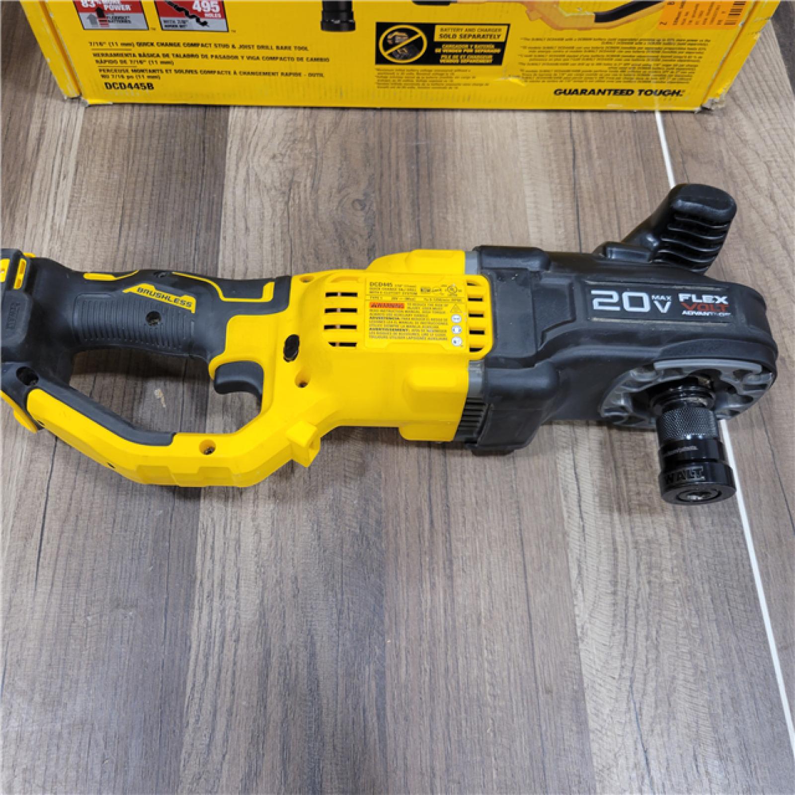 AS-IS  DeWalt DCD445B 20V Cordless 7/16  Quick Change Stud & Joist Drill (Tool Only)
