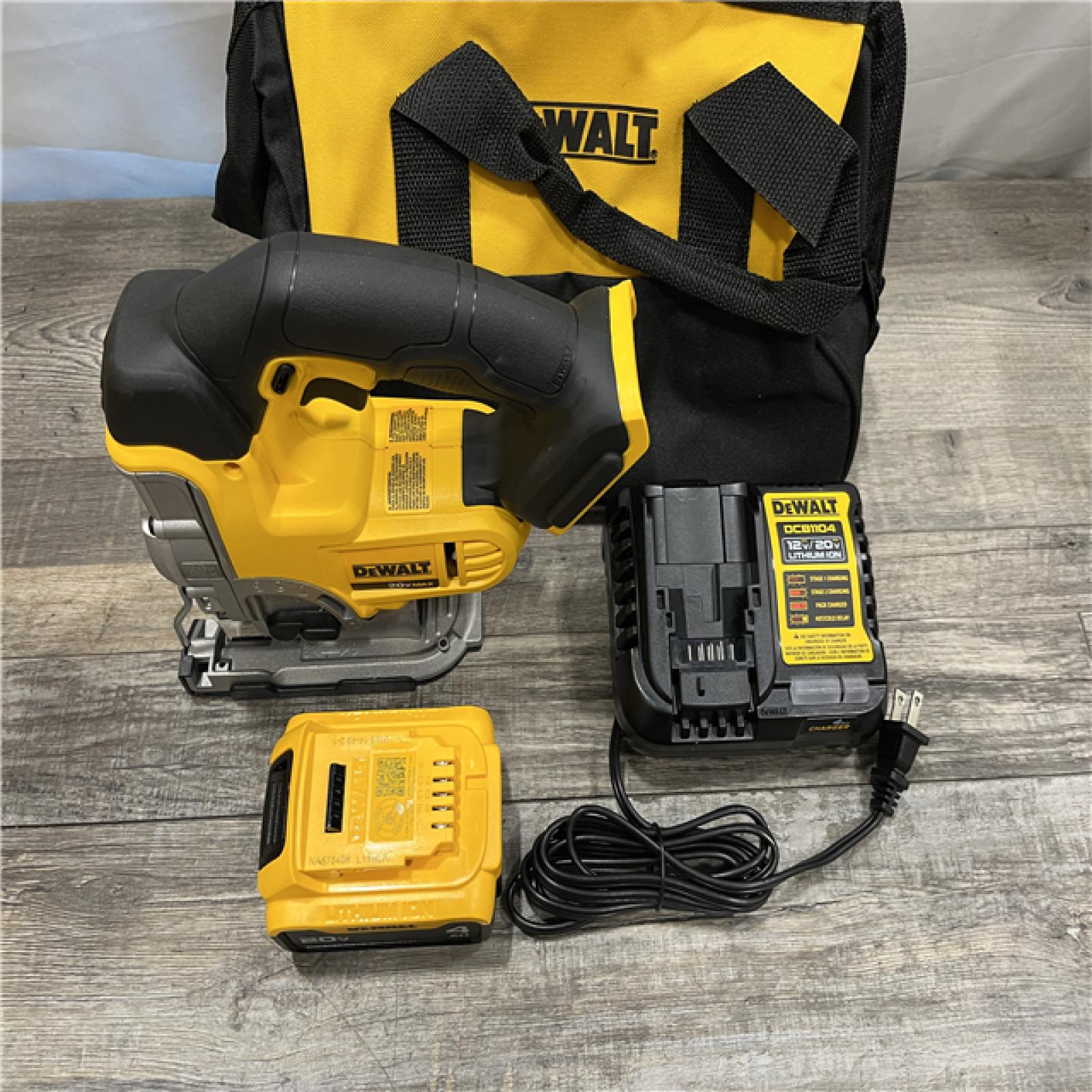 AS-IS DEWALT 20-Volt MAX Lithium-Ion Cordless Jig Saw Kit