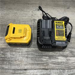 AS-IS DEWALT 20V MAX XR POWERSTACK Lithium-Ion Battery Starter Kit with 3.5Ah Battery and Charger