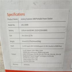 Phoenix Location NEW Jackery Solar Generator Power Outdoors 1534Wh/1800W Model No. JSG-1500B