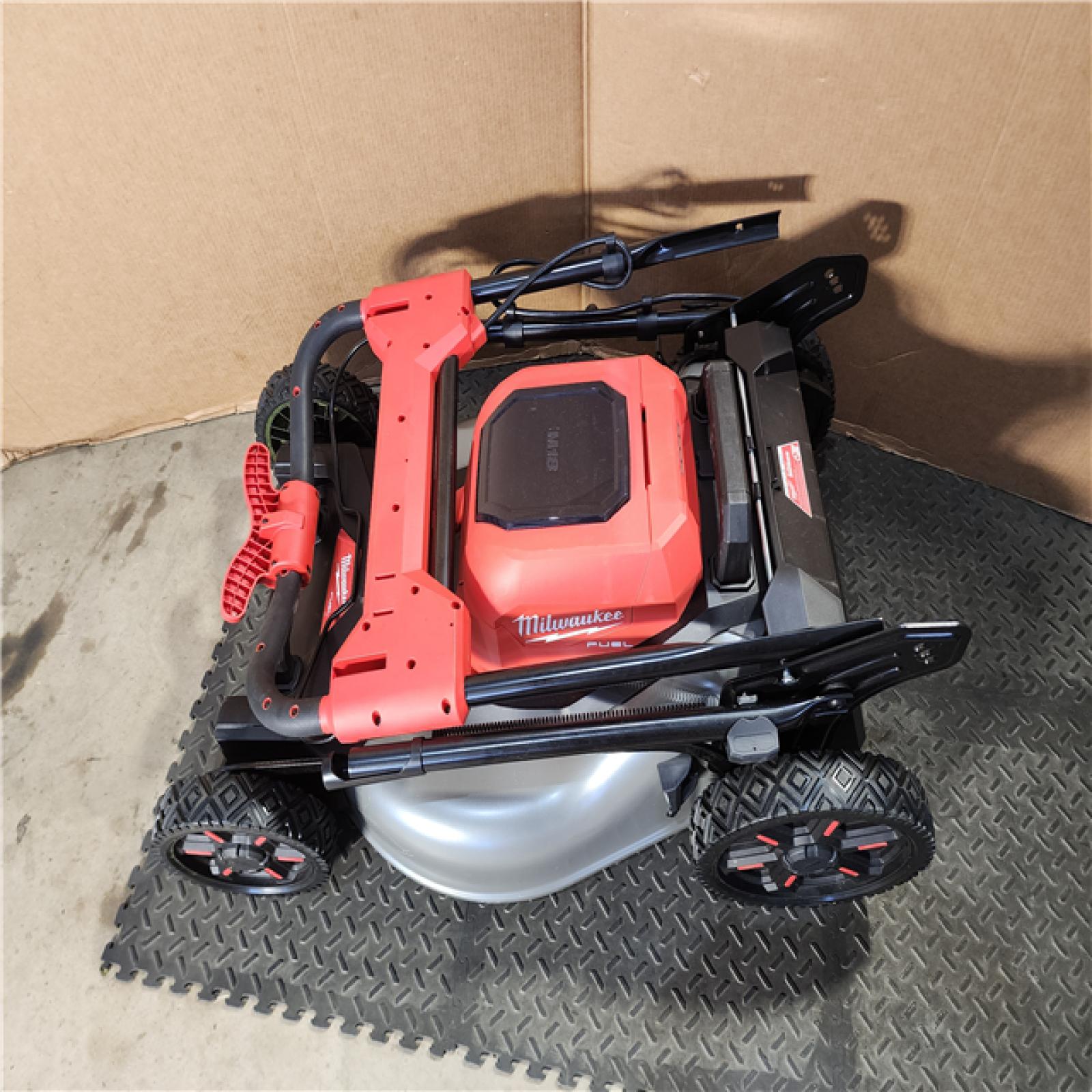 HOUSTON LOCATION - AS-IS M18 FUEL Brushless Cordless 21 in. Walk Behind Dual Battery Self-Propelled Mower W/(2) 12.0Ah Battery and Rapid Charger