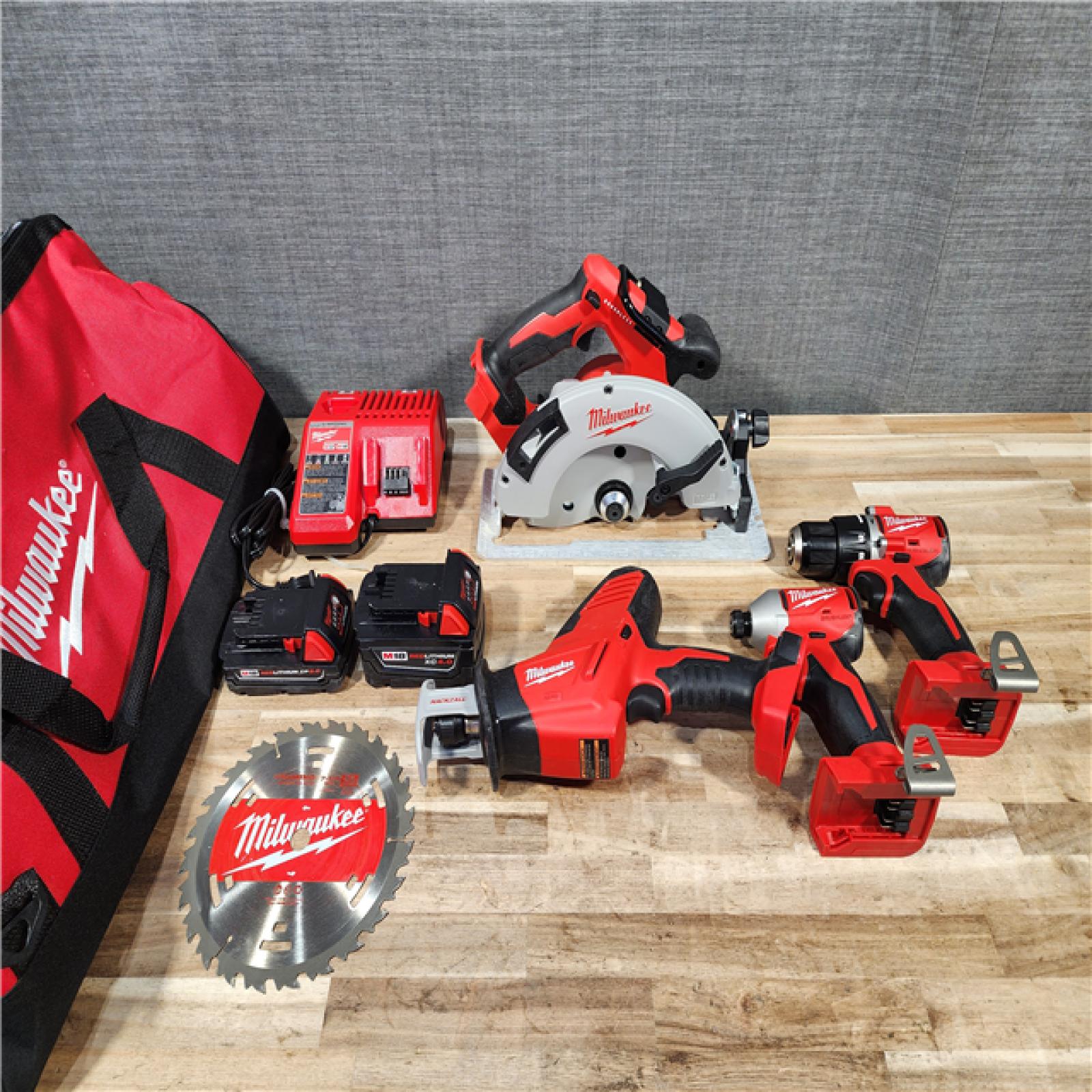 HOUSTON LOCATION - AS-IS Milwaukee M18 4-Tool Combo Kit