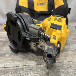 AS-IS DEWALT 20V MAX Lithium-Ion 15-Degree Electric Cordless Roofing Nailer Kit