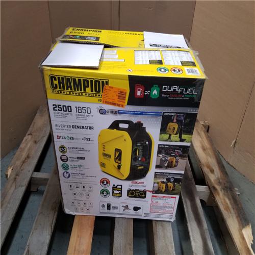 CALIFORNIA AS-IS CHAMPION DUAL FUEL PORTABLE GENERATOR