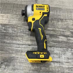 AS-IS DEWALT Atomic 20V Max Lithium-Ion Brushless Cordless Compact 1/4 in. Impact Driver Kit
