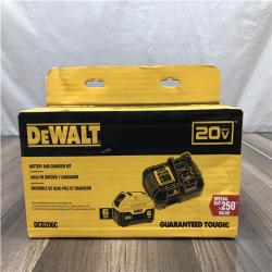 AS-IS DEWALT 20V MAX Lithium-Ion 6.0 Ah Battery and Charger