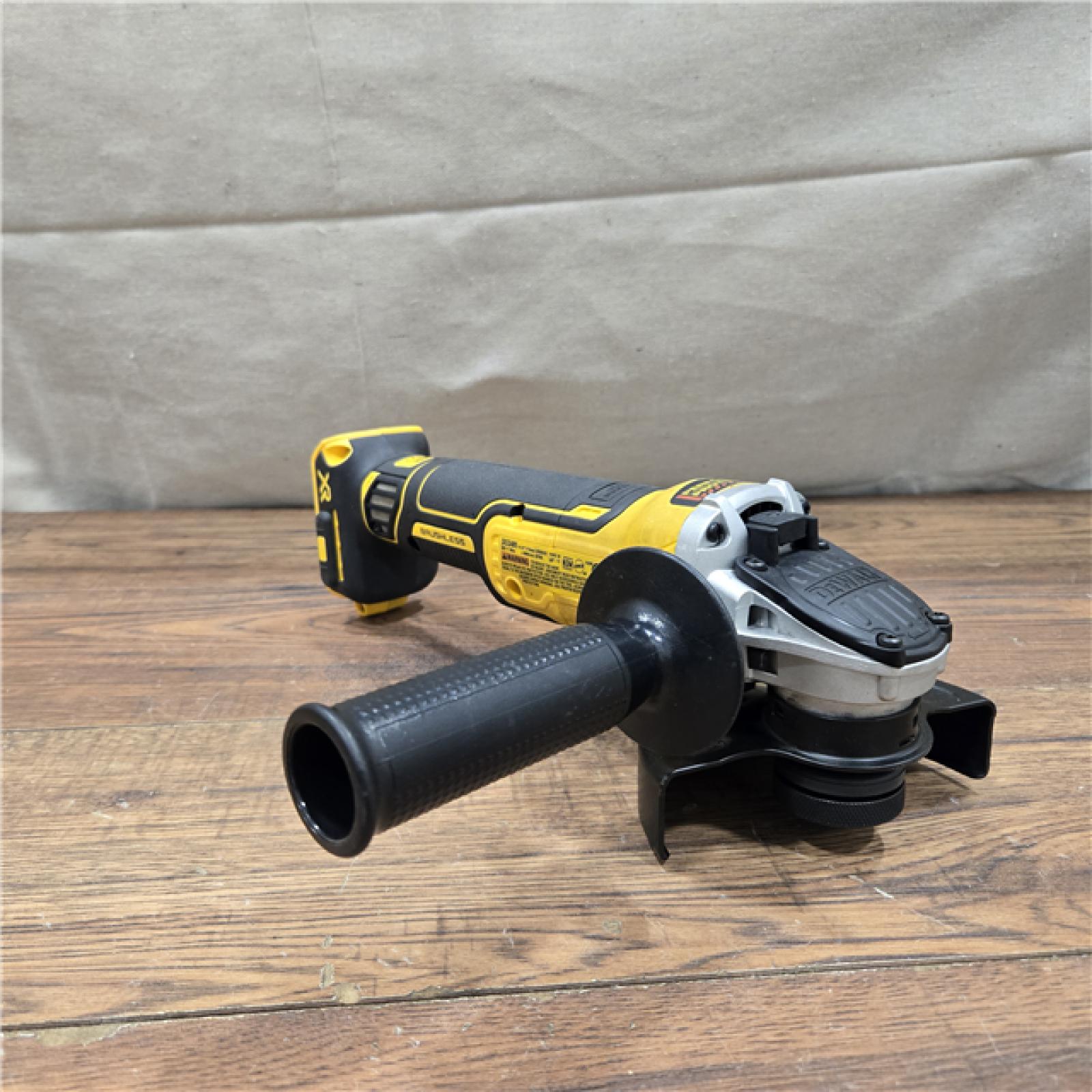 AS-IS DeWalt DCG405B 20V Max XR 4.5-Inch Slide Switch Small Angle Grinder (Tool Only)