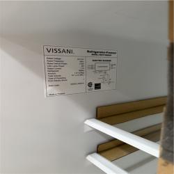 CALIFORNIA AS-IS VISSANI 10.1 CU. FT. REFRIGERATOR STAINLESS FINISH: Appears in Excellent condition