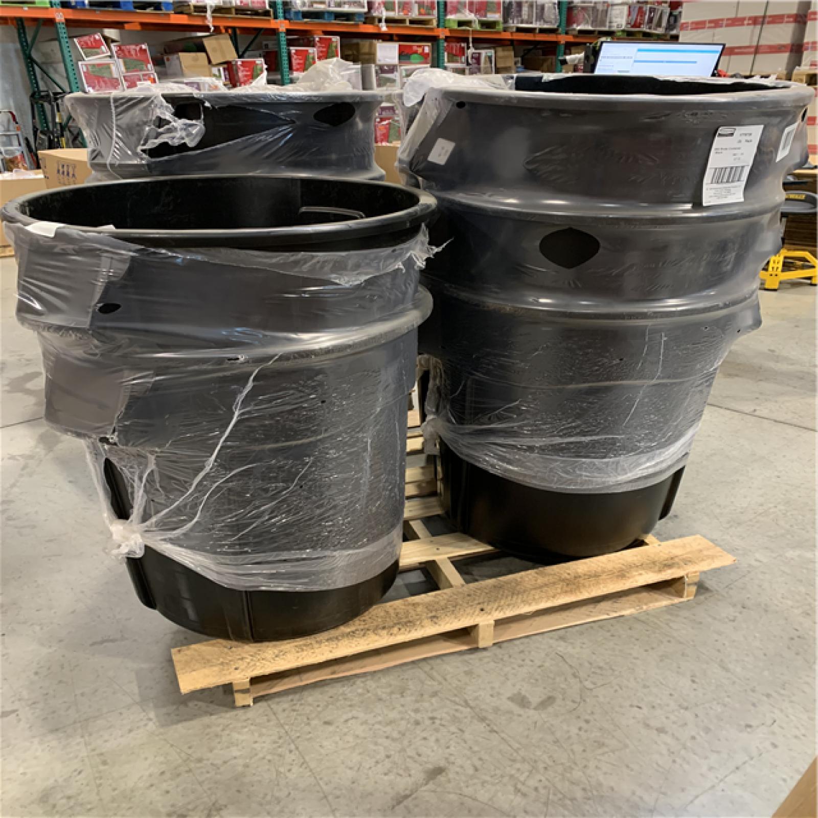 DALLAS LOCATION-NEW! RUBBERMAID COMMERCIAL PRODUCTS 55G BRUTE WASTE CONTAINER PALLET (11 UNITS)