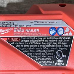 Houston Location AS-IS Milwaukee FUEL 18-Volt Lithium-Ion Brushless Cordless Gen II 18-Gauge Brad Nailer (Tool-Only)