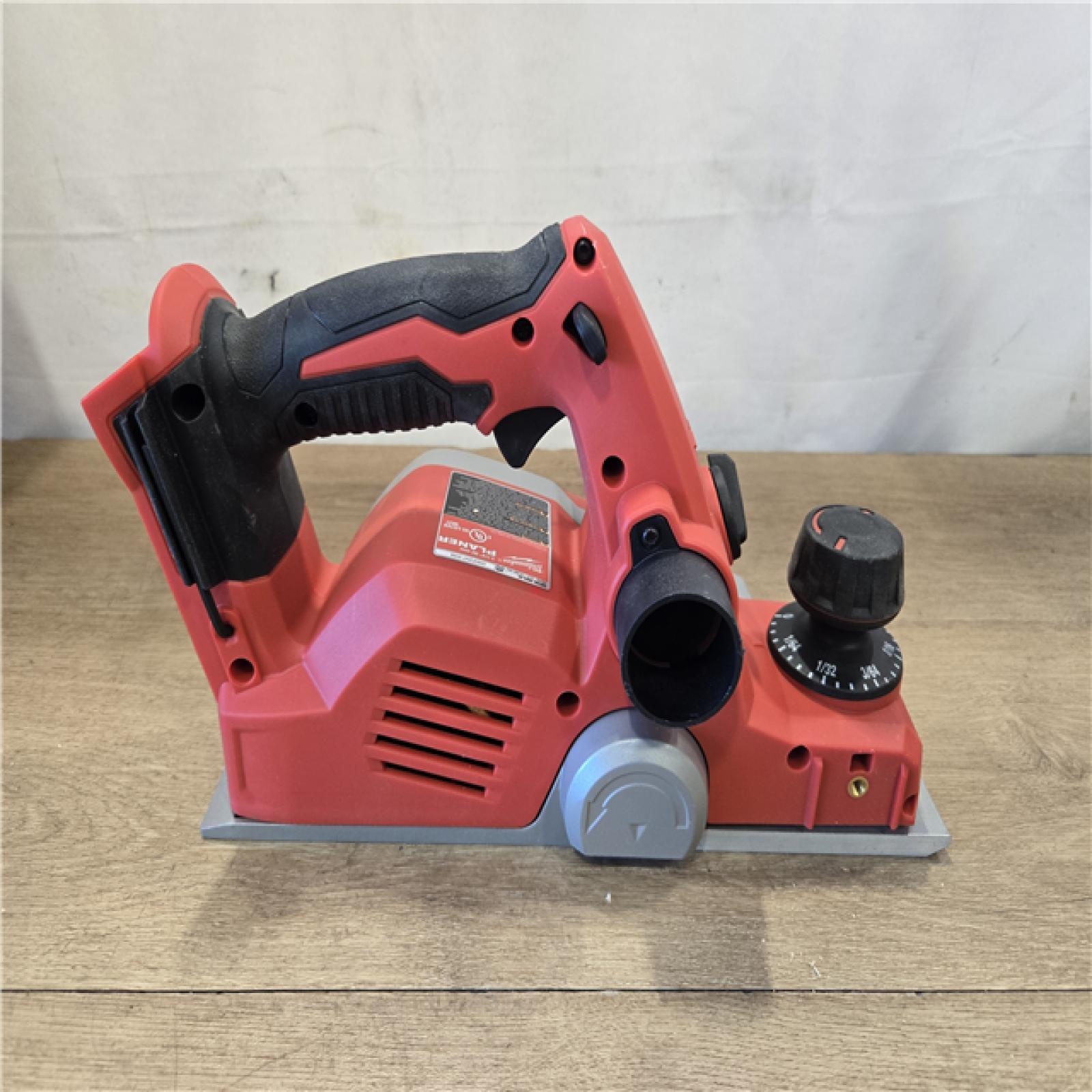 AS-IS Milwaukee M18 18V Cordless 3-1/4 in. Planer (Tool-Only)