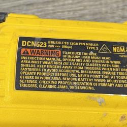 AS-IS DEWALT ATOMIC 20V MAX Lithium Ion Cordless 23 Gauge Pin Nailer Kit