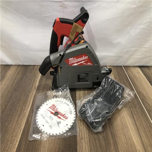 AS-IS Milwaukee FUEL 18V Lithium-Ion Cordless Brushless 6-1/2 in. Plunge Cut Track Saw (Tool-Only)
