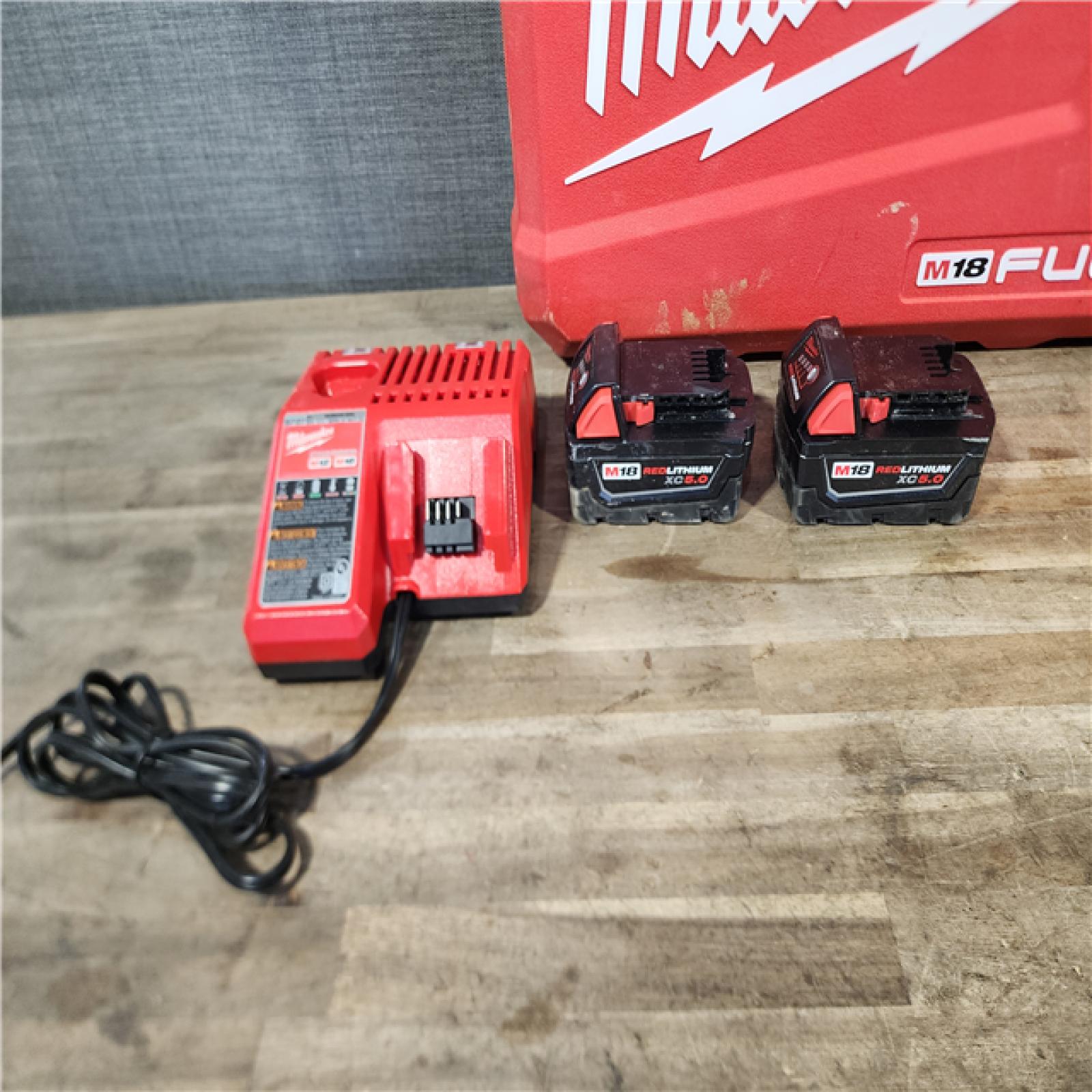 HOUSTON LOCATION - AS-IS MILWAUKEE FUEL 18V Lithium-Ion Brushless Cordless Hammer Drill and Impact Driver Combo Kit