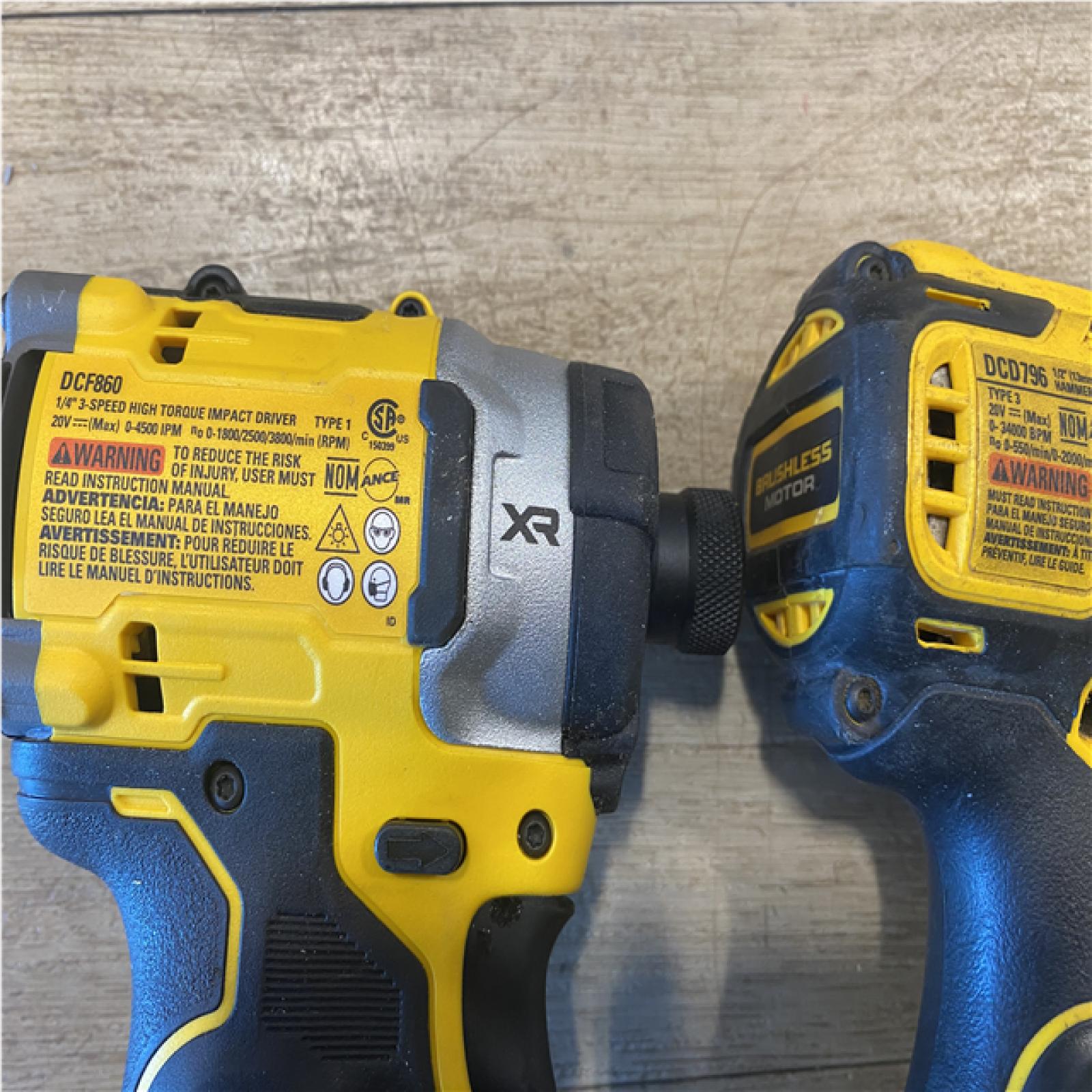 as-is DEWALT 20V XR Lithium-Ion Cordless 2-Tool Combo Kit