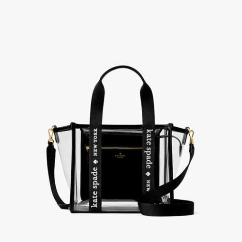 Kate Spade Kip Clear Small Tote  Black