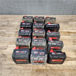 HOUSTON LOCATION - AS-IS MILWAUKEE BATTERY PACK QTY - 15
