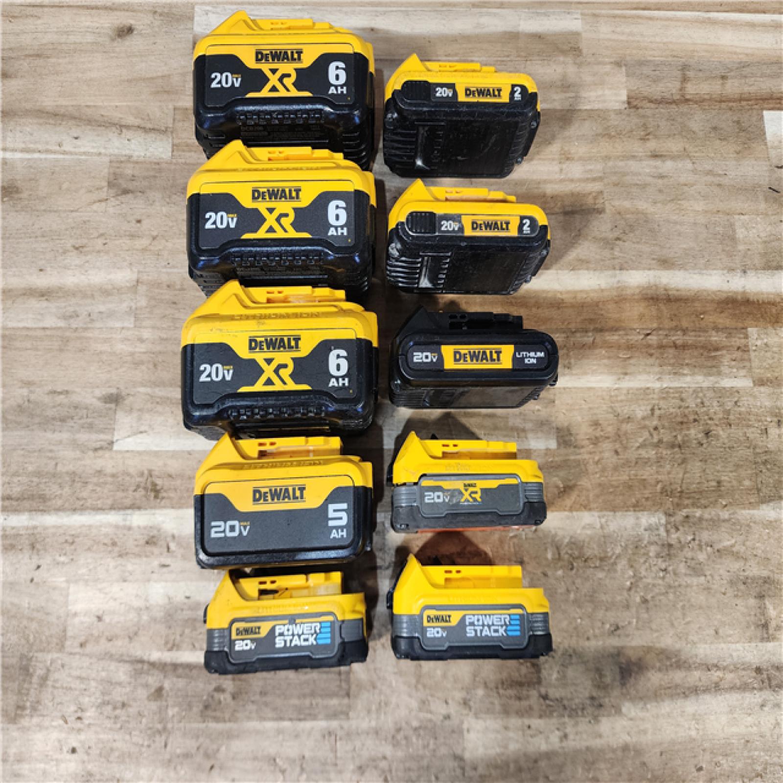 HOUSTON LOCATION - AS-IS DEWALT BATTERY PACK QTY - 10