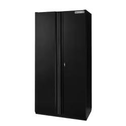 DALLAS LOCATION - Husky Extra Wide Heavy Duty Welded 20-Gauge Steel Freestanding Garage Cabinet in Black (42 in. W x 82 in. H x 24.6 in. D)