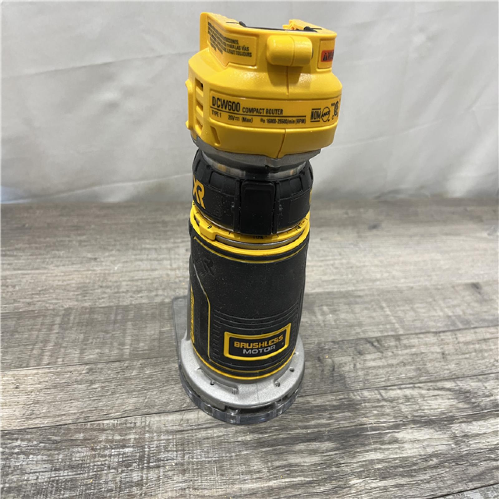 AS-IS DEWALT 20V MAX XR Cordless Brushless Fixed Base Compact Router (Tool Only)